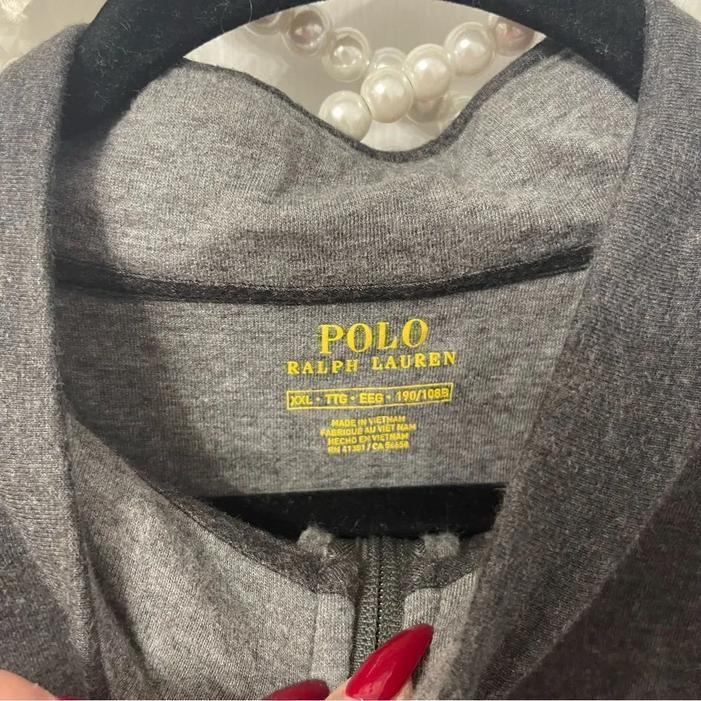 Polo Ralph Lauren Men’s Pullover Sweater 1/4 Zip Gray